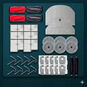 [호환]파밍존 로보락 S9 MaxV Ultra 소모품 물걸레 더스트백 필터 브러쉬