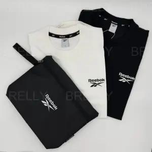 리복 에센셜 2PACK 반팔 티셔츠 파우치포함 26SS (화이트/블랙) RESR6ER09BK