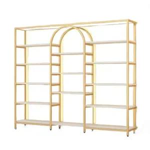 아치형 디스플레이 골드 진열대 철제 진열장 매장 수납장