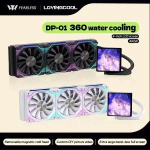 LOVINGCOOL DP 시리즈 360240 CPU 수냉 쿨러 4.0인치 초대형 프레임리스 마그네틱 풀스크린 DIY 가능 수냉
