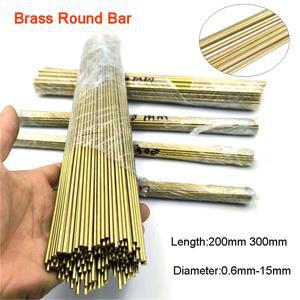 10PCS 길이 200MM 300MM 제작 와이어 라운드 DIY 모델 원형 튜브 하드웨어 16MM 직경 솔리드 황동 로드