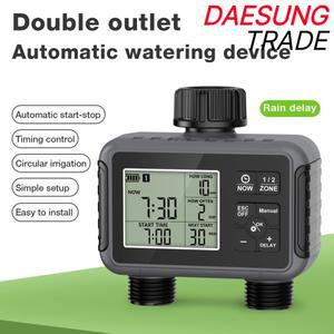 전원주택 워터 타이머 1/2/3 구역 비 지연 기능이 있는 프로그래밍 가능 자동 관개 잔디밭용 모드 급수