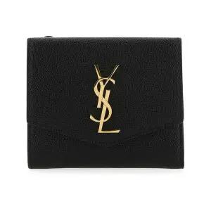 [생로랑]26SS 생로랑 업타운 컴팩트 반지갑 블랙 582296 1GF0J 1000