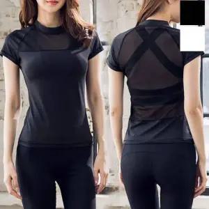 KJN-S58 BW16XX88 여자반팔티레쉬가드요가복