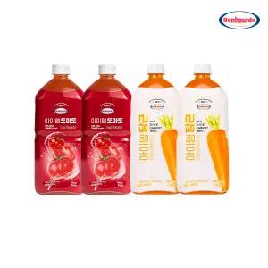 [100% NFC 착즙] 보넬드 아이엠 2종 혼합구성 / 당근 주스즙 2개 + 토마토 주스즙 2개