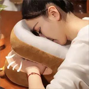 안고자는 쿠션 엎드려자는 낮잠베개 학생 사무실 동물베개 동물쿠션