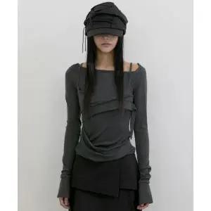 플레이업 FLAREUP [유인 PICK]Layered Bustier Long S리 LEEve FL105_Charcoal Melange 3036269