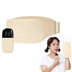 95PROBLEM 발란스핏 온열 찜질 EMS 슬림 벨트 베이지색 복부 슬리밍 마사지기