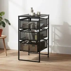 LENNART 렌나르트 서랍 유닛 철제 서랍장 정리함 블랙 805.833.86