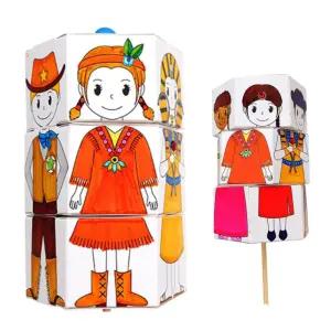 5인용 전통의상큐브 세계여러나라만들기 유치원만들기 미술키트