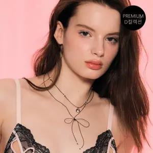 에블린 EBLIN [D컬렉션] 웨이비발렌타인_목장식 초커 BLACK EBAXF2214D