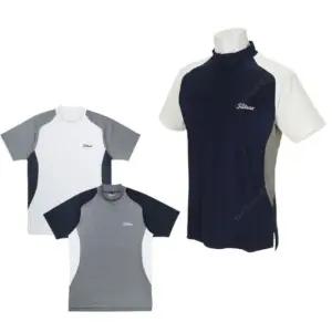 타이틀리스트 반목 배색 남성 반팔티셔츠 TWMC2003