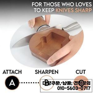 롤링 나이프 샤프너 10/12/18 ° 나무 받침대 전문 다이아몬드 주방 그라인더