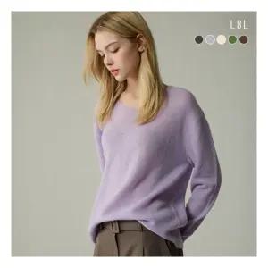 엘비엘LBL 25FW 시그니처 퓨어캐시미어100 V넥 니트 1224489