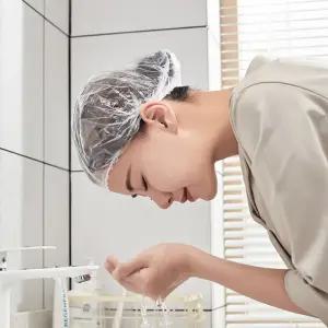 일회용 비닐헤어캡 단발용 염색용 샤워 목욕캡 100매 비닐캡 일회용헤어캡