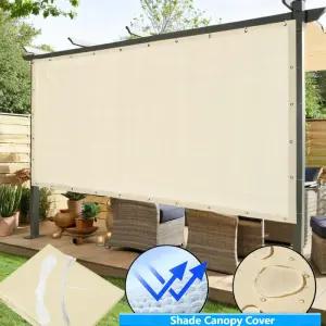 4x5M/3x4/3/2M 방수 야외 정사각형/직사각형 정원 파티오 자외선 차단 파티 캐노피 수영장 캠핑 차양막