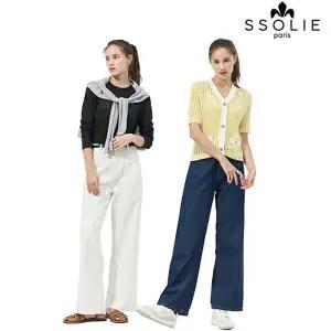 [SSOLIE] 쏠리에 여성 소프트 린넨 데님 2종