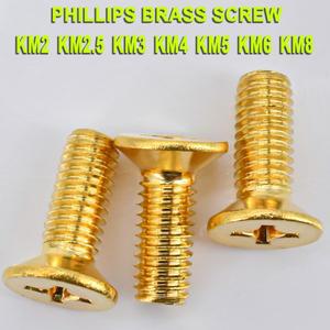 M2 M2.5 M3 M4 M5 M6 M8 황동 십자형 접시 머리 기계 나사 5-200pcs미터 리세스 볼트 길이 4-60mm