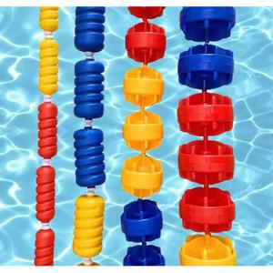 25m 수영장 레인 나사형 트랙분할 두께12cm 워터라인 구분 안전가드 경기장 부표