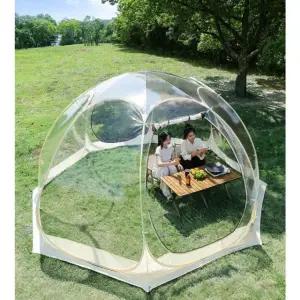 프리미엄 원터치 팝업텐트 쉘터 투명 접이식 동계용 방풍 장박 3m 4 6인용