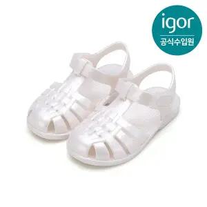 [트래드후스](하남점)[IGOR] 이고르 클라시카 나카 젤리슈즈 크림 키즈젤리슈즈 키즈샌들 아동샌들 여아...