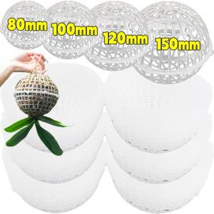 5/10개입 빈 다공성 서스펜션 볼 플라스틱 필러 생물학적 부유 케이지 원예 식물 육묘 화분 걸이 바구니