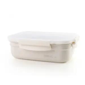 624C스텐맘 세라믹 컬러직 사각 밀폐 6호 1.5L밀폐용기 반찬통 김치보관 스테인레스밀폐 전자레인지 냉장고