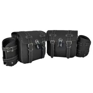 바이크 가죽 가방 라이더 사이드 수납 걸이백