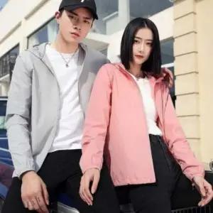 [JED] 커플룩 활동복 바람막이 자켓 봄 점퍼 윈드브레이커 아우터 남녀공용 간절기