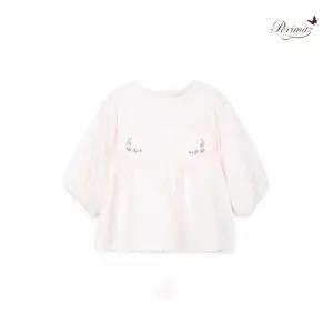 [보리보리/페리미츠]7부 셔링 블라우스(P2621B353_40)