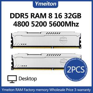 메모리아 ddr5 2개입 pc Ymeiton 램 메모리 ddr5 8GB 16GB 32GB 4800mhz 5200mhz 5600mhz U-DIMM 램
