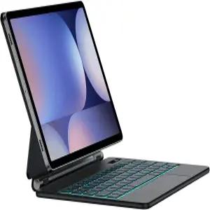 삼성 갤럭시 탭 S10+/S9+/S9 FE+/S8+/S7+/S7 FE 12.4인치 플로팅 캔틸레버 마그네틱 스탠드 백라이트 무선