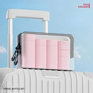 1세트 수분 공급 메이크업 여행용 로션 짜낸 디스펜싱 가능 휴대용 리필 샴푸