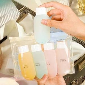 새로운 60ML 실리콘 여행용 키트 가능한 포장 샴푸 비행기 리필 세트