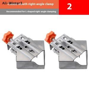 호환상품 (YY)1개/2개 2025년 신형 조절식 스테인리스 프레임 클램프개폐형 코너 목공 액세서리 90도 고정