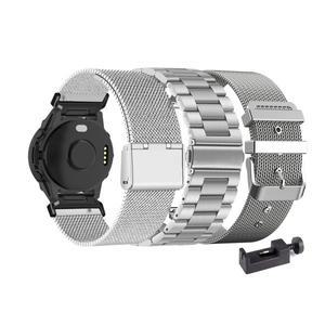 Garmin Descent G1 Solar/Quatix 7 47mm/Quatix Pro/Quatix 8/Tactix 8 스트랩용 금속 밴드 3개