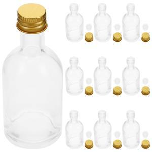 10PCS 투명 유리병 50ML 여행용 위한 세트 필수품을 용기 경량 액체 미니 다용도