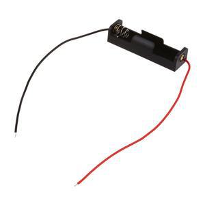 Ingenious-5Pcs 15.2Cm 와이어 파이프 플라스틱 1 X 1.5V AAA 배터리 보관 케이스 홀더 블랙