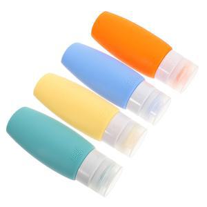 1세트 실리콘 여행용 세트 세면용품 야외 압착식 헬스장 리필 가능한 독창적이고 심플한 디자인의 휴가용 여행