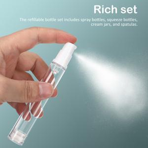 1세트 여행용 사이즈 리필 내구성 샴푸 컨디셔너 방지 누출 가능한 실리콘 경량 용기