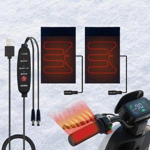 5V 2A 10W 핸들바 워머 히팅 모터사이클 그립 3단계 온도 설정 겨울용 열 보호 장비