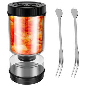 유리 피클 항아리 건식 주스 올리브 습식 디스펜서 모래 분리기 주방 오이 도구 용기 시계