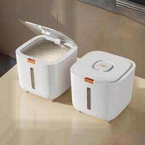 곤충 방지 방습 상자 곡물 도구가있는 용기 봉인 뚜껑 보관 주방 항아리