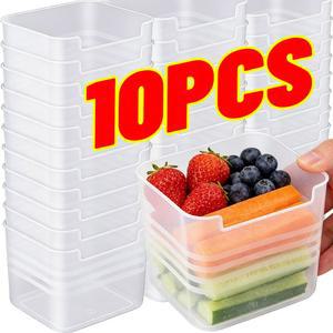 10 1개 투명 냉장고 야채 신선도 보관함 측면 유지 상자 정리함 용기 주방 도어