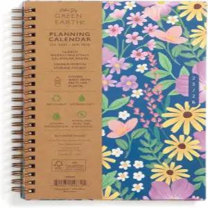 블루 스카이 지속 가능성 2025-2026 주간 및 월간 학년도 계획 캘린더 2025년 7월 - 2026년 6월 5 x 8인치