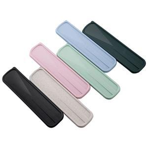 휴대용 여행용 야외 재사용 커버 상자 학교 실용적인 케이스 투명 가정용 디자인 식기 슬롯 가능한