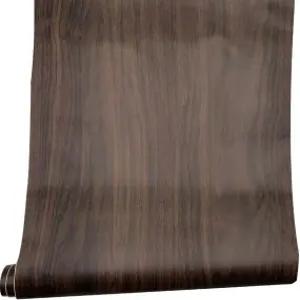 이플라이 다크 브라운 피치 우드 그레인 서랍 용지 셀프 접착 선반 라이너 나이트 스탠드 테이블 커버