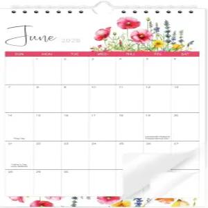 미니 캘린더 2026-2027 18개월 2026년 1월부터 2027년 6월까지 스몰 메모장 데스크 2026-2027년 플로럴