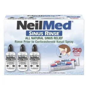 네일메드 코세정제 콤보 용기3개+세정용 분말 250포 세트상품 비염 알레르기 세정