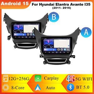 현대 호환 엘란트라 아반떼 아반떼 MD i35 2011-2016용 안드로이드 15 카플레이 올인원 카 라디오 멀티미디